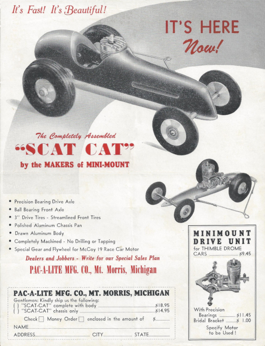 Scat Cat Miniature Tether Race Car